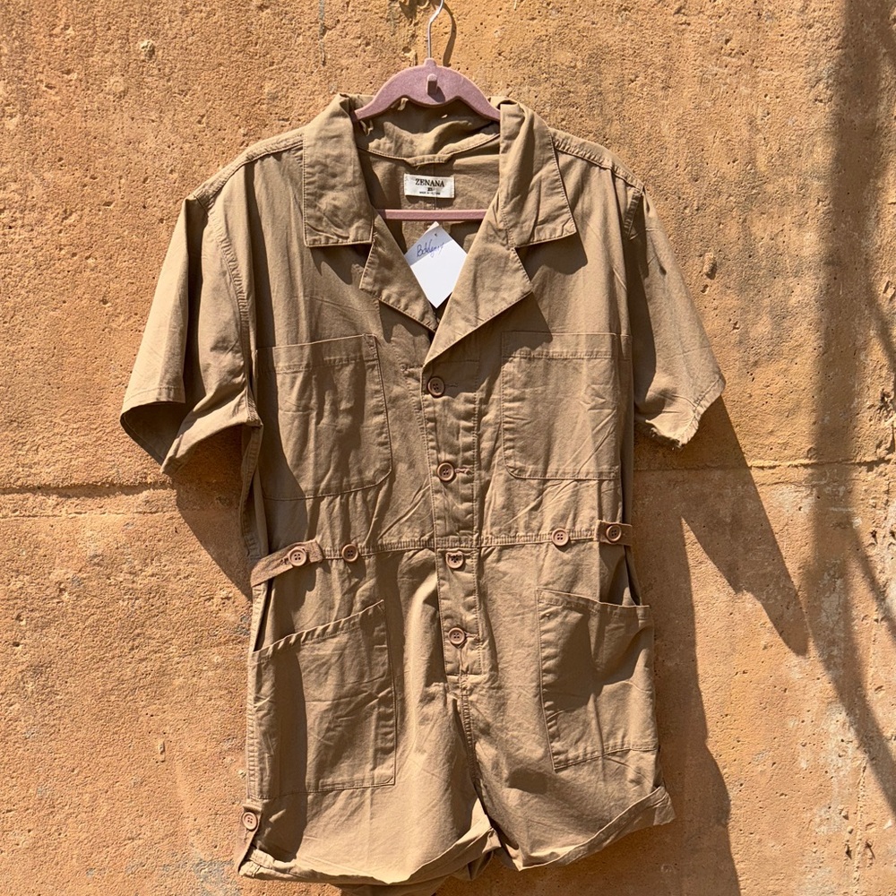 Zenana Outfitters Khaki Field Jacket